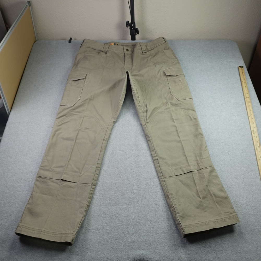 Noble Outfitters Pants Mens 42x32 Khaki Hammer Drill Tactical Cargo FullFlexx HD